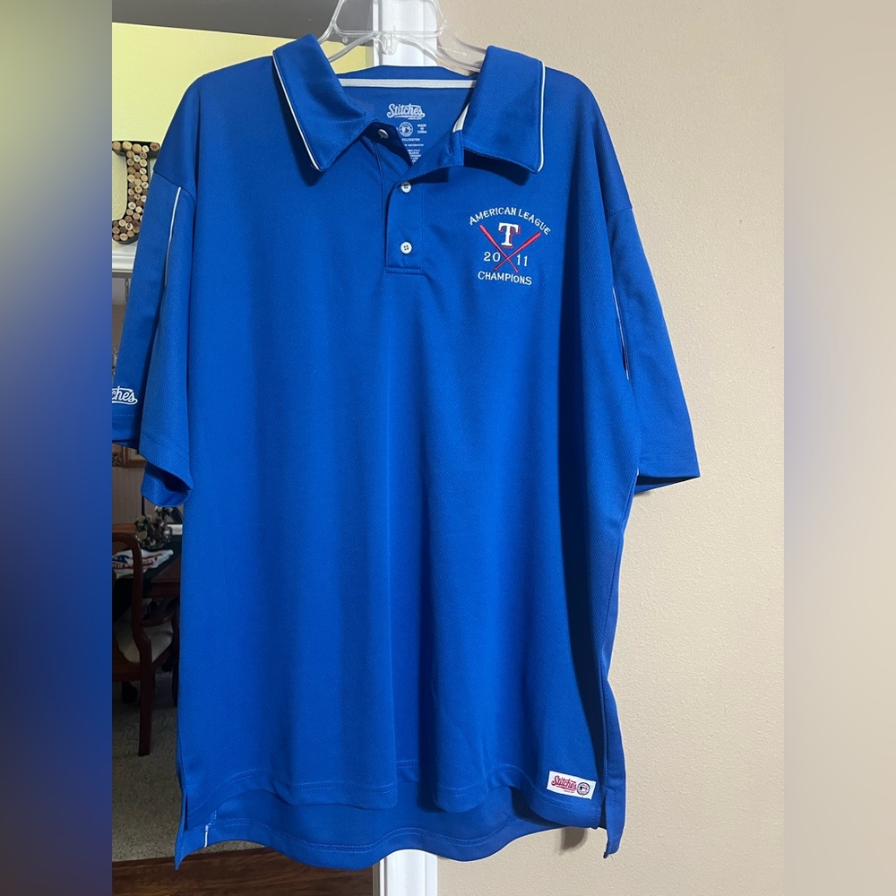Texas Rangers 2011 AL Champions Polo Shirt XL